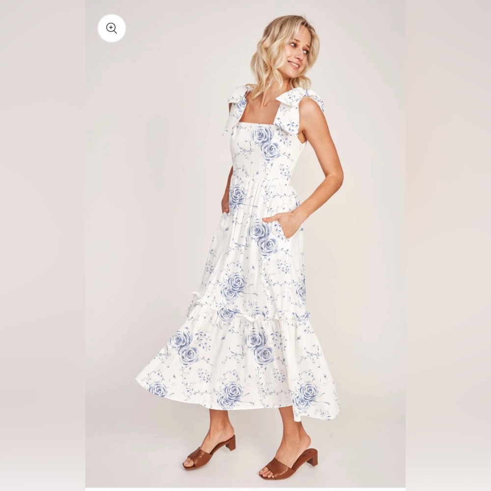 Floraison | The Elizabeth Dress - Blue | Size 8 | NWT